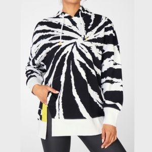 Black and white Fabletics hoodie